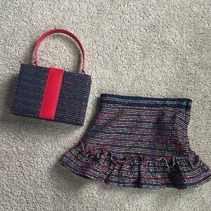 Janie & jack skirt and matching purse